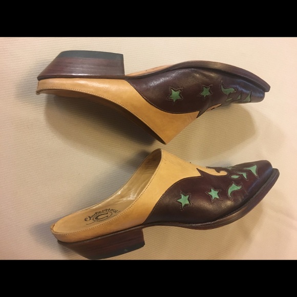 Charlie 1 Horse Artisan Handcrafted Shoe Size 6.5 M; Brown & Teal - Picture 10 of 12